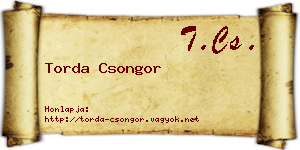 Torda Csongor névjegykártya