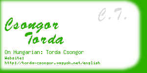 csongor torda business card